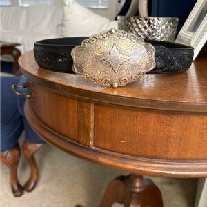 Justin Black Top Grain Cowhide Belt by Justin size 32